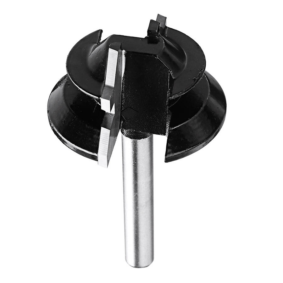 Drillpro 3Pcs 3 Teeth T-shape Tongue & Grooves Router Bit & 45 Degree Lock Miter Router Bit 1/4 Inch