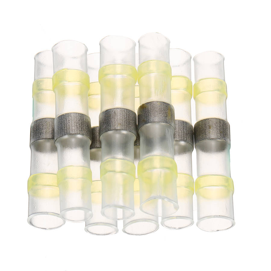 250Pcs Waterproof Solder Seal Heat Shrink Tube Sleeve Wire Butt Terminals Connectors