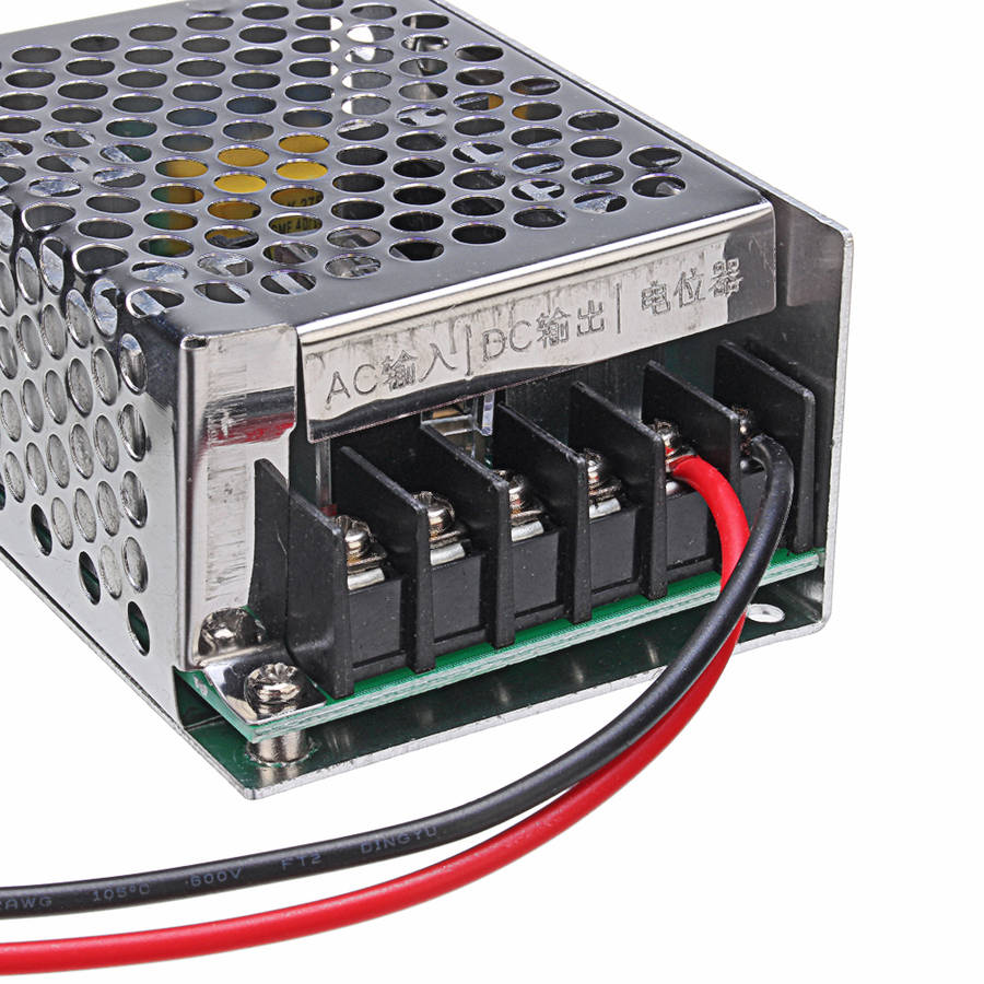 2000W 15A DC Speed Control Power Supply Single Phase DC Motor Speed Controller AC 220V to DC 220V