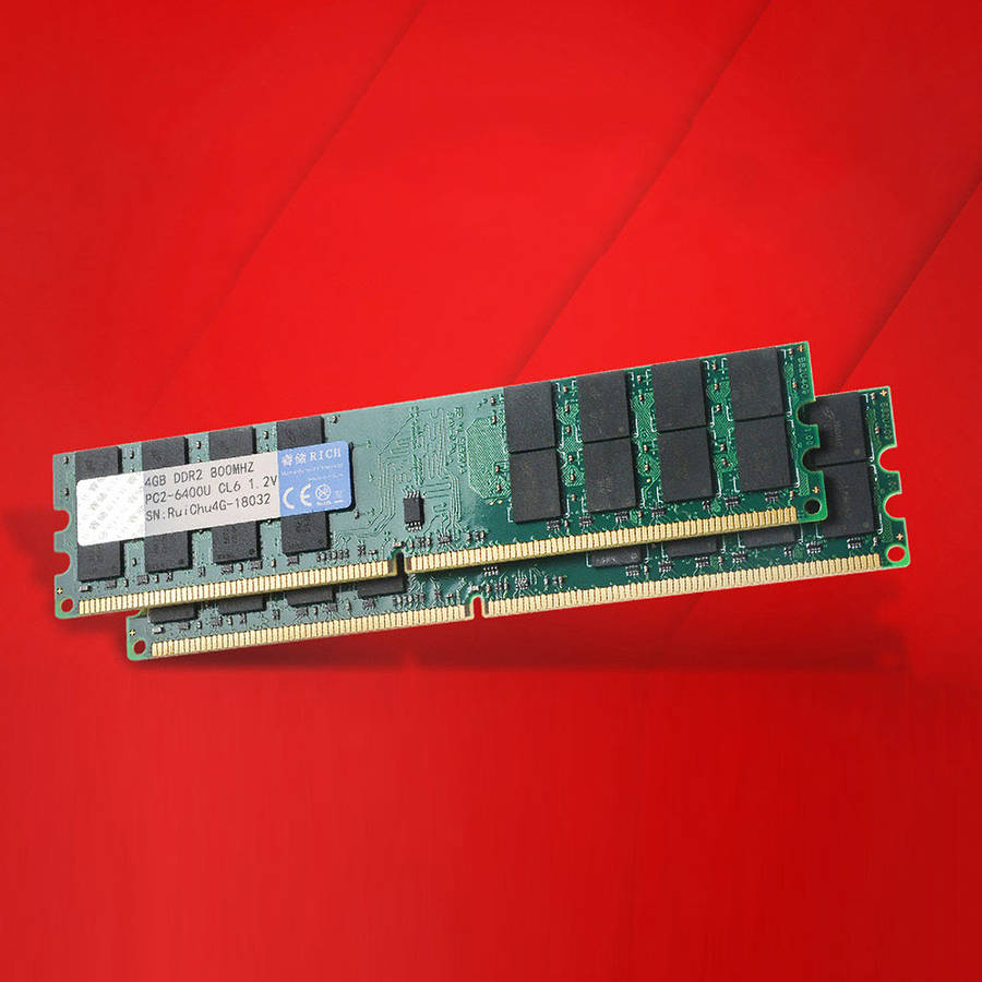RuiChu DDR2 800MHz 4GB AMD RAM 240pin Memory Ram Memory Stick Memory Card for Desktop PC Computer