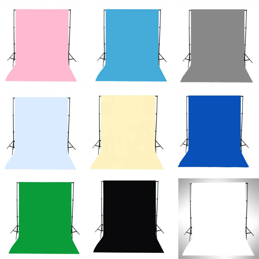 1.5x3M Green Black White Blue Yellow Pink Solid Color Photography Backdrop Background S (Color Grey)