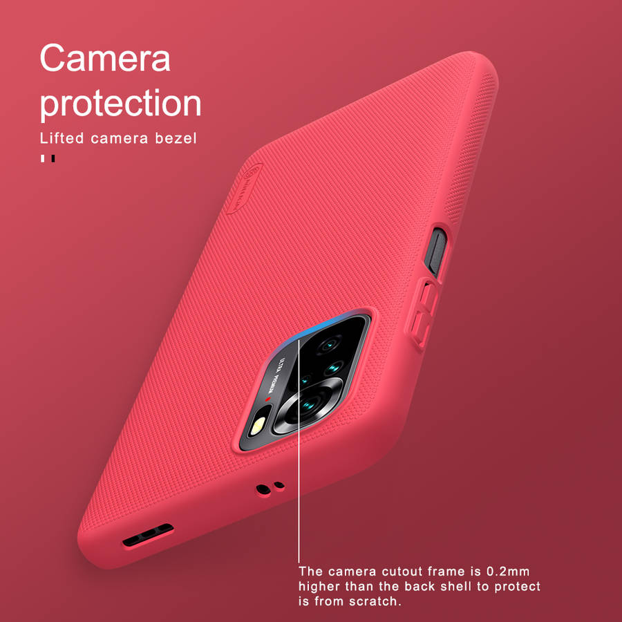 Nillkin for Xiaomi Redmi Note 10 Case Matte Anti-Fingerprint Anti-Scratch Shockproof Hard PC Protect