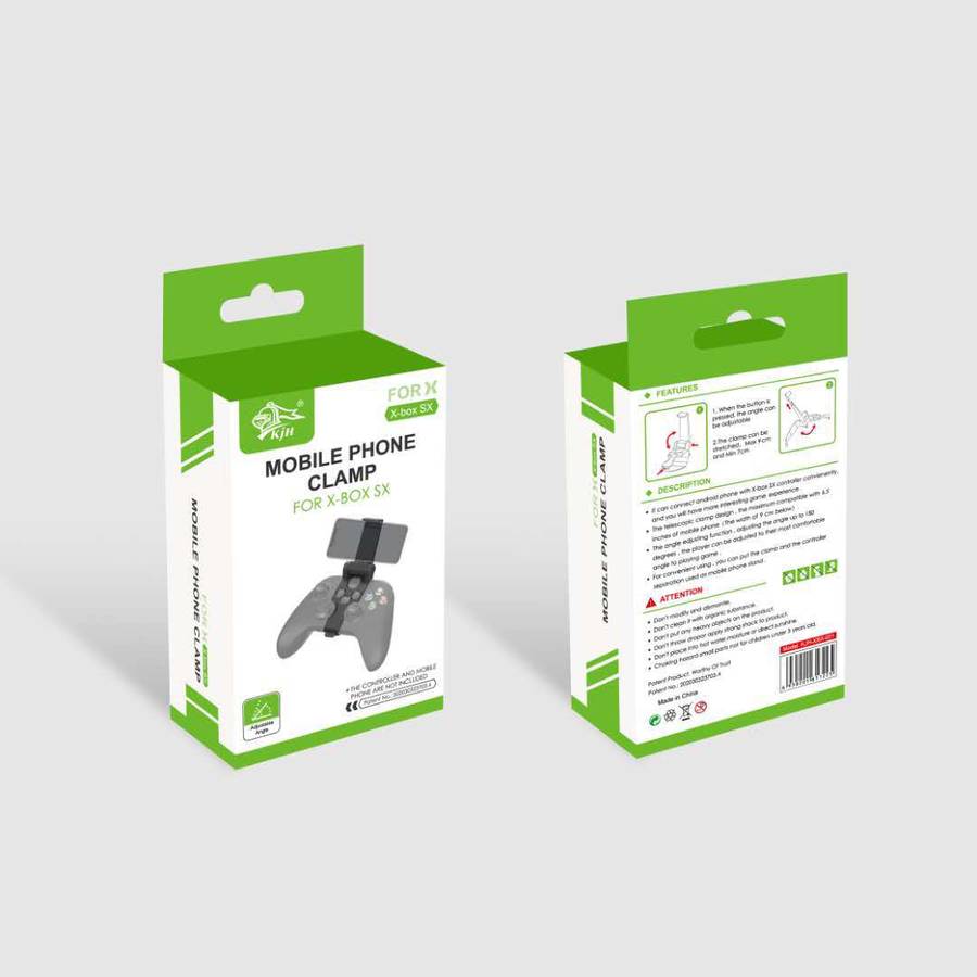 KJH KJH-XSX-001 Mobile Phone Holder for Xbox Series ONE S X Wireless Gamepad Game Controller Clip Ad