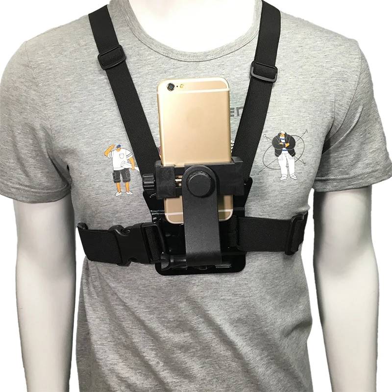 Bakeey 5-In-1 Multifunctional Chest Strap Mobile Phone Clip Mount Holder for Ou