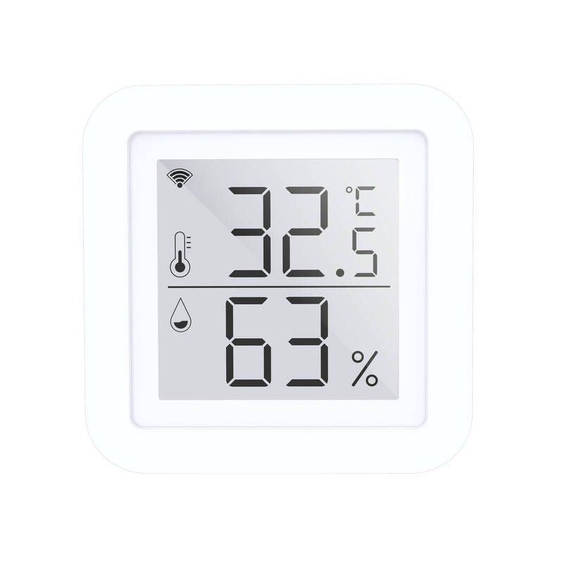 Tuya Wifi Temperature Humidity Smart Sensor Clock Digital Display Remote Control Thermometer Support