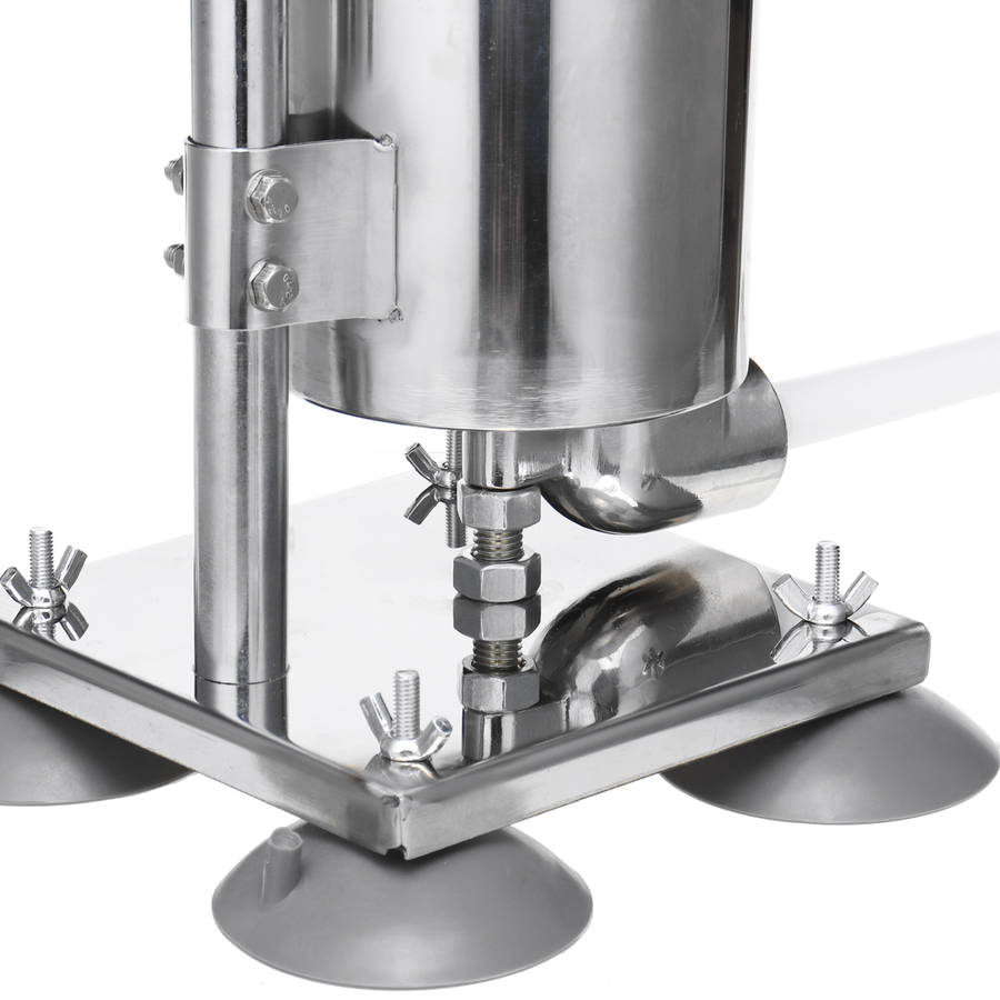 New Vertical Sucker 4L Stainless Steel Sausage Filler Sausage Maker Sausage Syringe Meat Tool