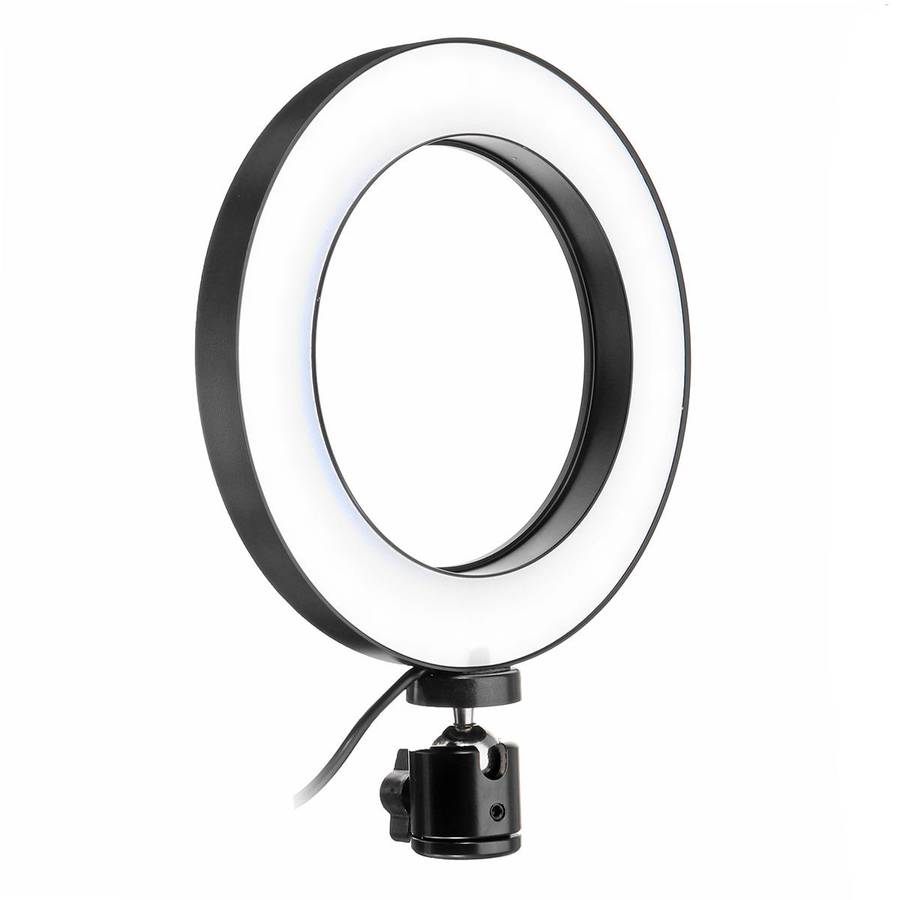 16cm 2700K-5500K Dimmable USB LED Ring Light Universal Phone Holder Adjustable Tripod Stand for Make