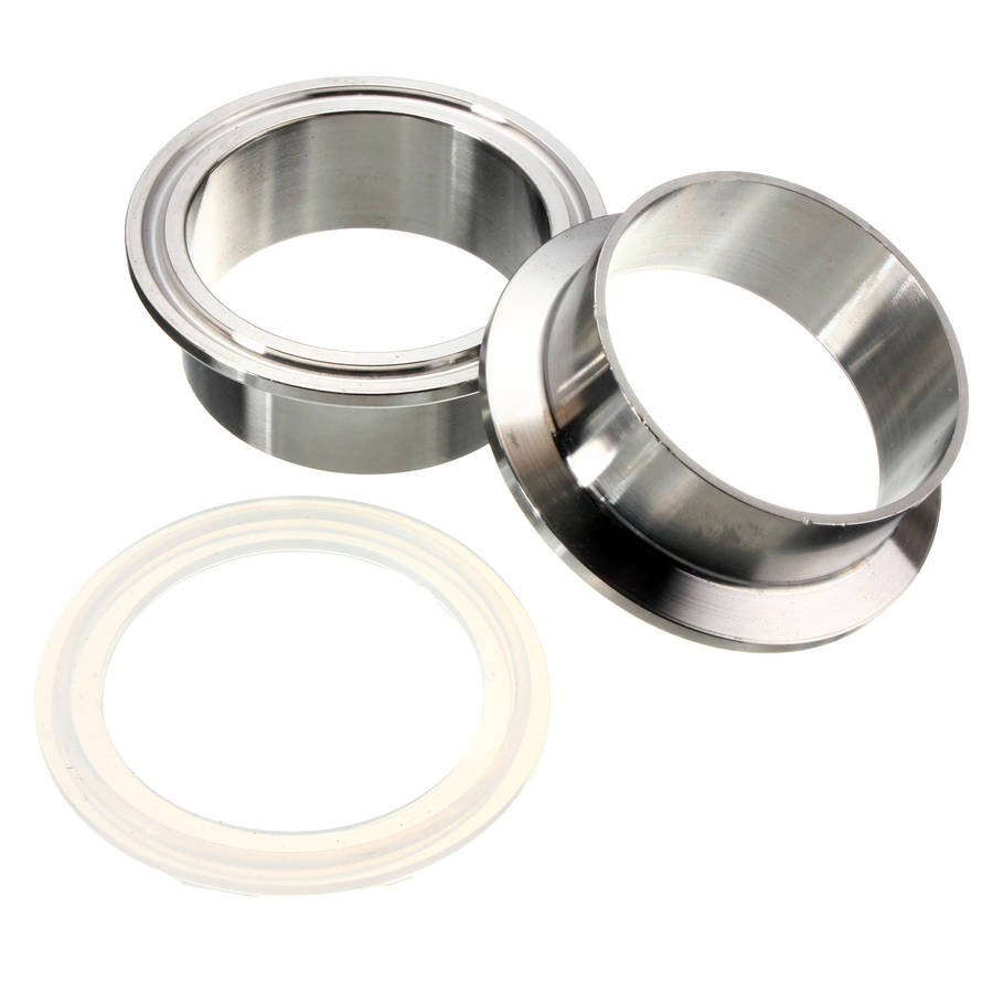19/25/32/38/45/50mm Sanitary Pipe Weld Ferrule Set Gasket Tri Clamp OD (Size 50mm)