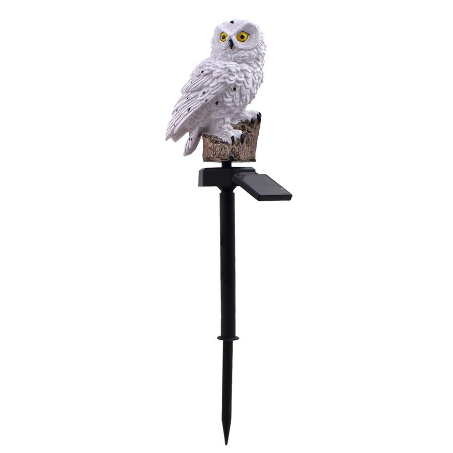 New Solar Powered Owl LED Lawn Lamp Garden Decor Waterproof Landscape Light