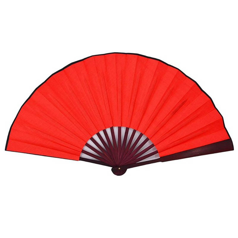 8/10" Silk White Chinese Folding Fan Hand Wave Fan Wooden Bamboo DIY Craft Fan For Wedding Party Poc