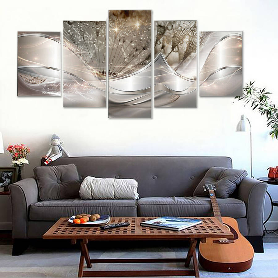 5pcs Painting Canvas Wall Art Painting Home Decor Abstract Wall Art Picture for Living Room Home no