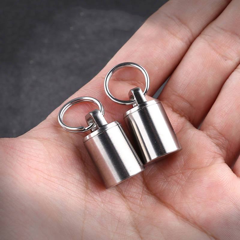 XANES Multifunctional Mini Medicines Storage Can EDC Sealed Capsule Titanium Waterproof Shell Contai