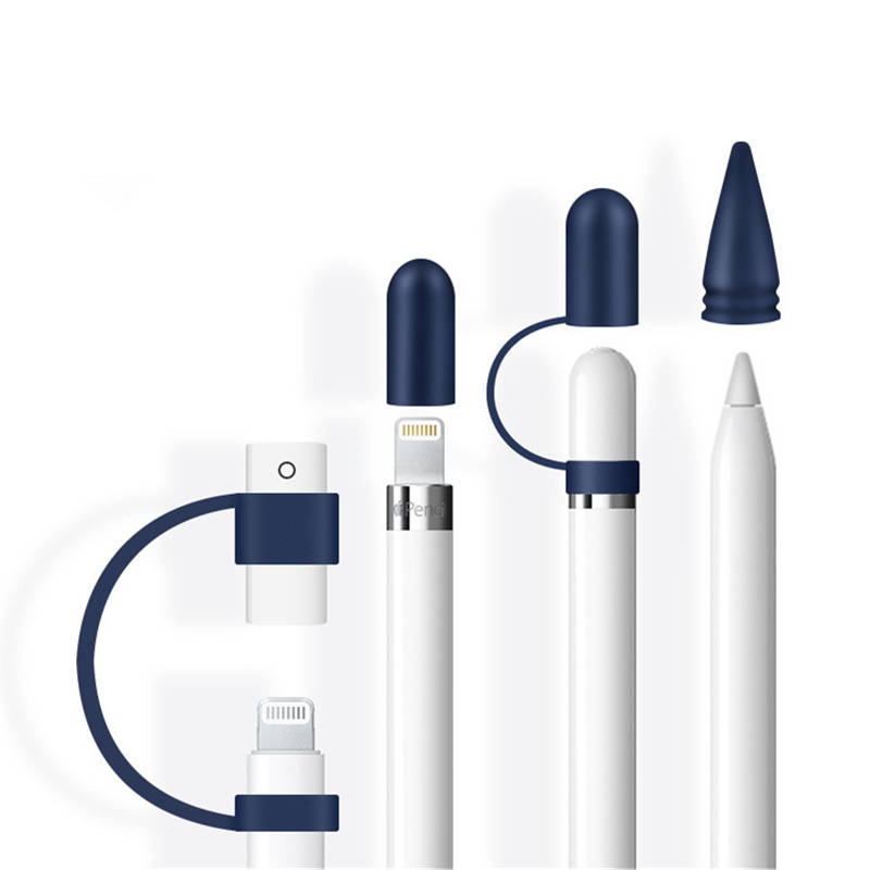 Bakeey Silicone Case Cover Apple Pencil Cap Holder / Nib Cover / Cable Adapter Tether for iPad Pro P