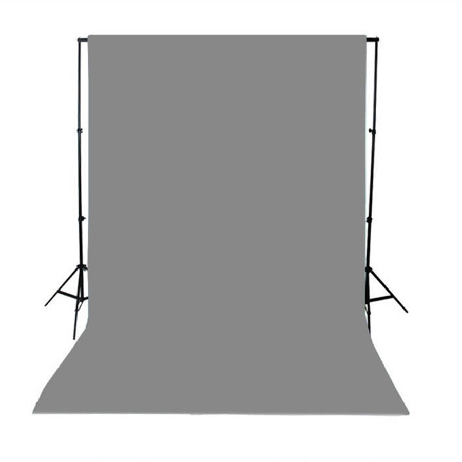 1.5x3M Green Black White Blue Yellow Pink Solid Color Photography Backdrop Background S (Color Grey)