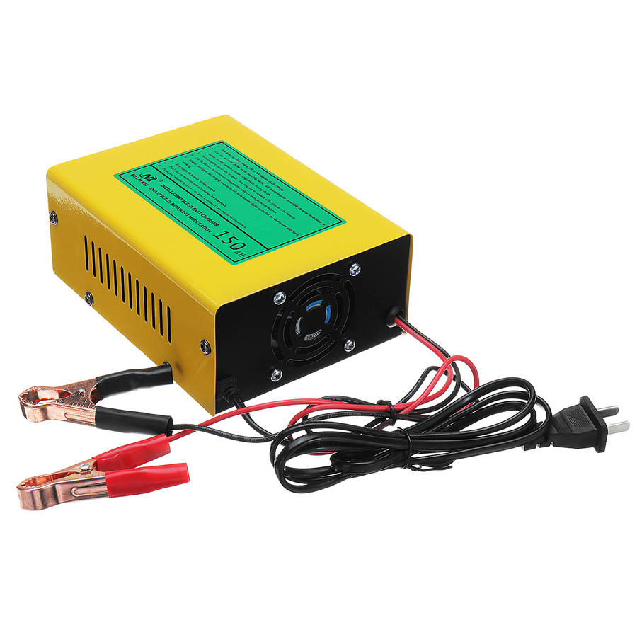 New 12V/24V Lead Acid & Lithium Battery Charger for Auto Car Pulse Repair Fast Charge