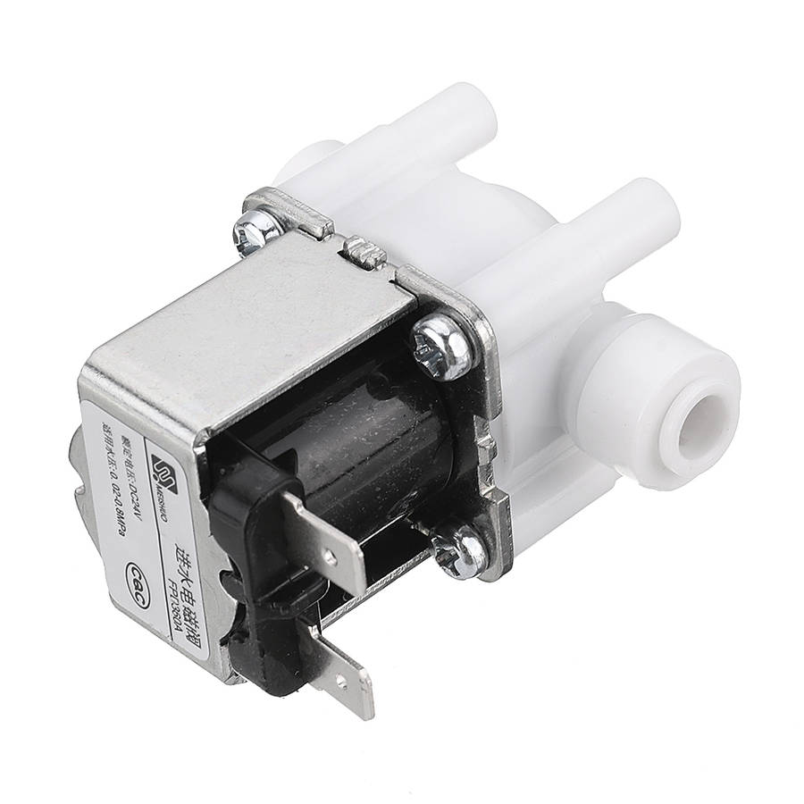 24V 1/4 Inch RO Water Purifier Inlet Water Solenoid Valve 2 Electromagnetic Valve for RO Reverse Osm