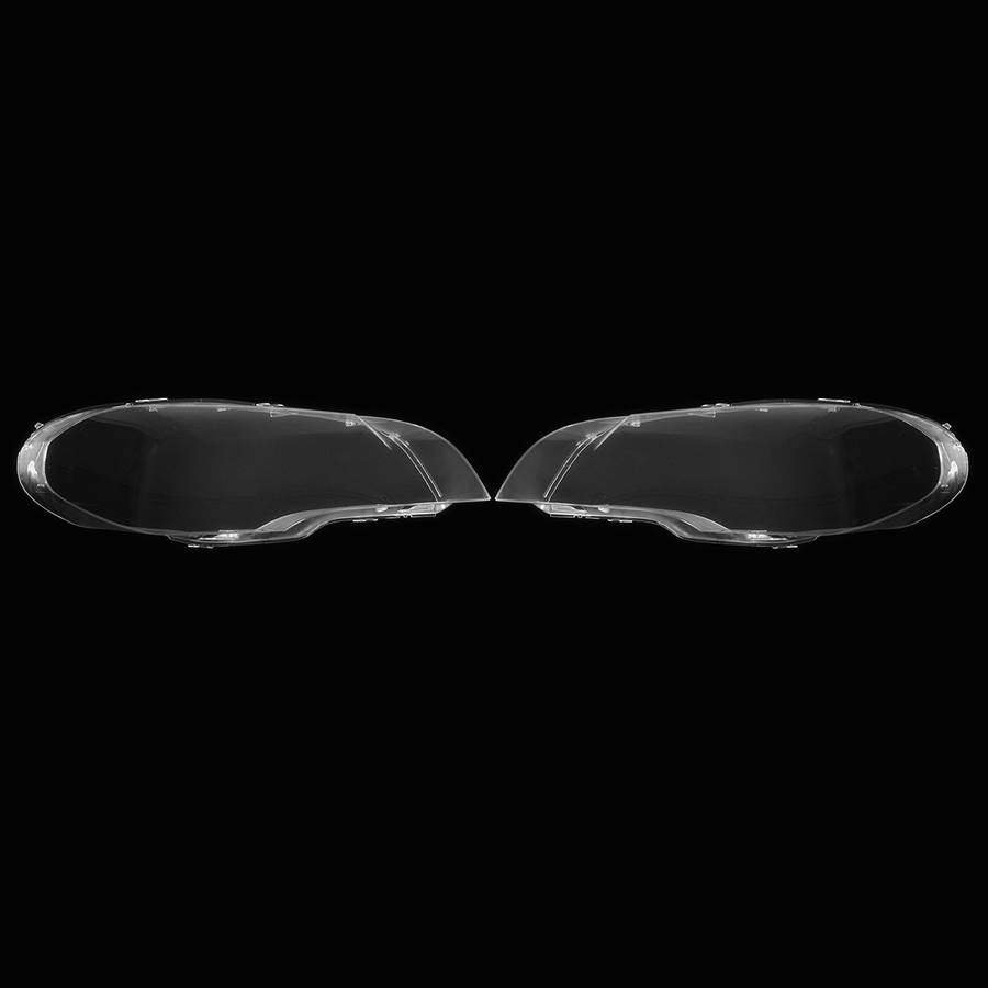 Car Headlight Cover Clear Plastic Lens Lampshade Pair for BMW X5 E70 2008-2013