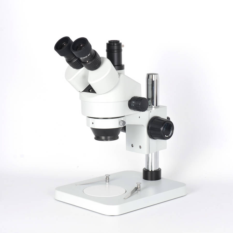 New 34MP 2K HD USB Microscope Camera with 56 LED Light Trinocular Stereo Microscope Zoom 7X-45