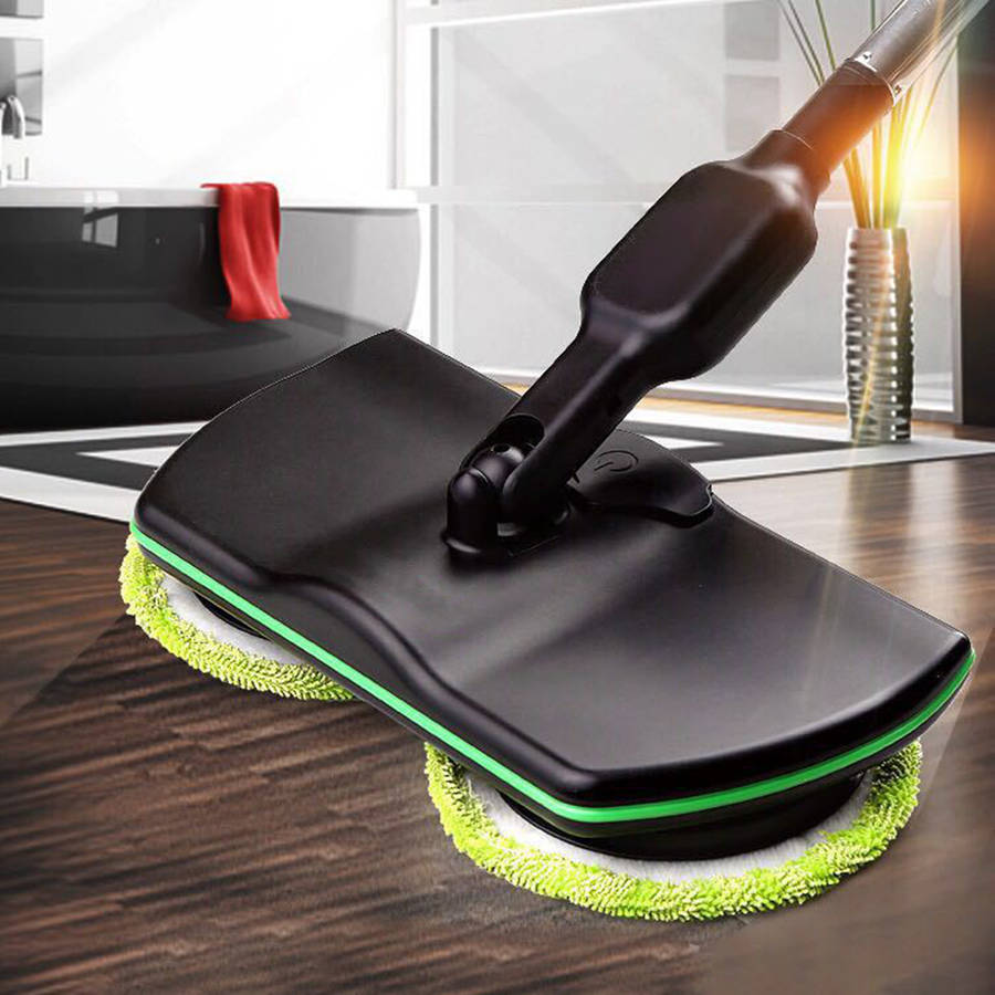 Wireless Rotary Electric Rechargeable Floor Mop Home Cleaner Scrubber