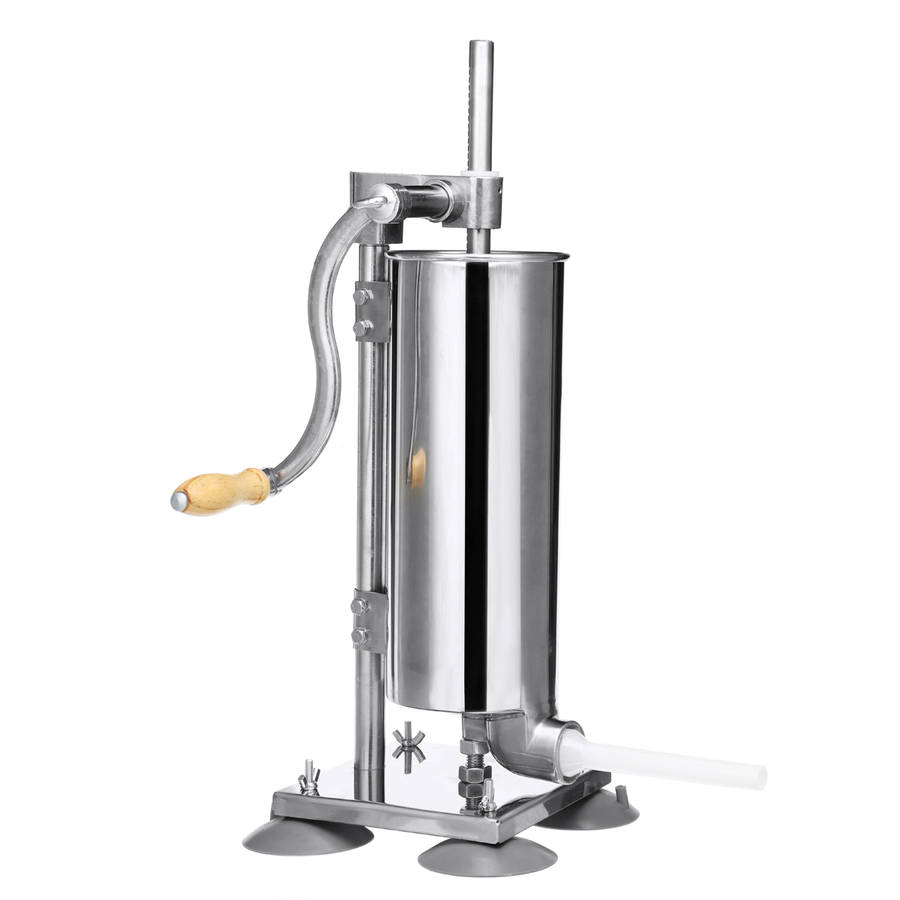 New Vertical Sucker 4L Stainless Steel Sausage Filler Sausage Maker Sausage Syringe Meat Tool