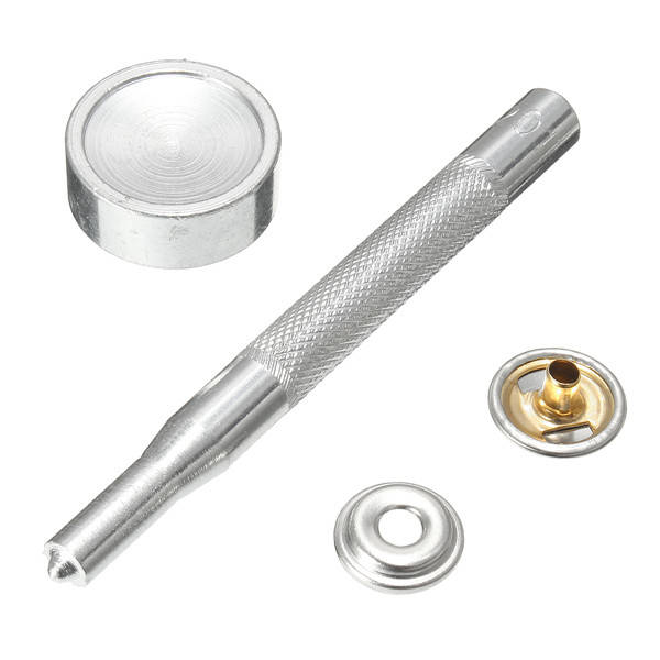 22pcs 15mm Metal Canvas Buckle Quick Snap Fastener Buttons Kits