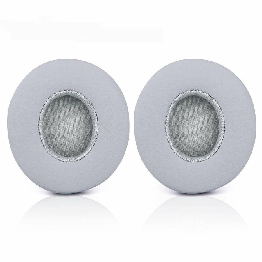 2Pcs Replacement Cushion Earpads for Beats Solo 2 Solo3 Headphones Leather Noise Block Quietcomfort