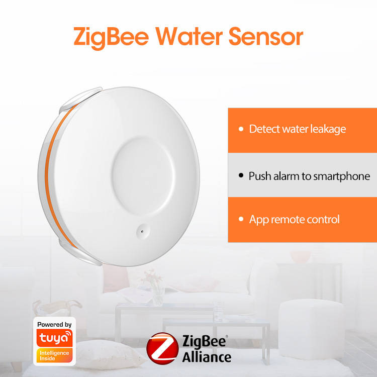 NEO Tuya ZigBee Smart Water Leakage Sensor Water Leak Alarm Detector For Securi
