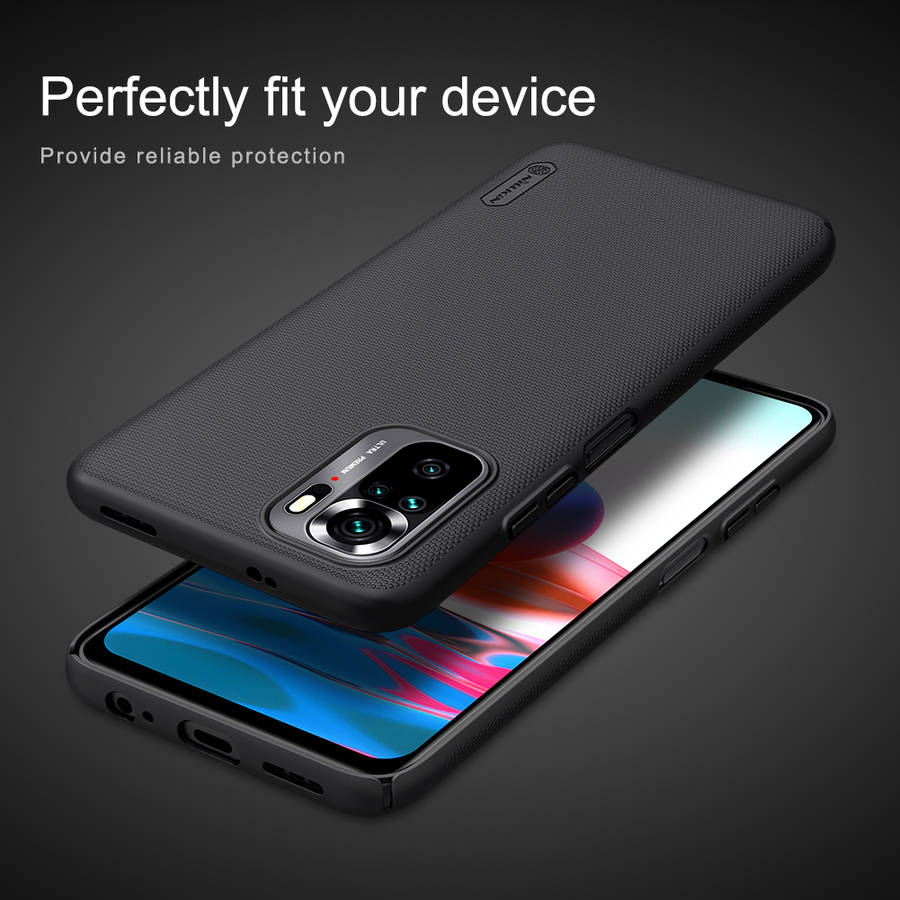 Nillkin for Xiaomi Redmi Note 10 Case Matte Anti-Fingerprint Anti-Scratch Shockproof Hard PC Protect