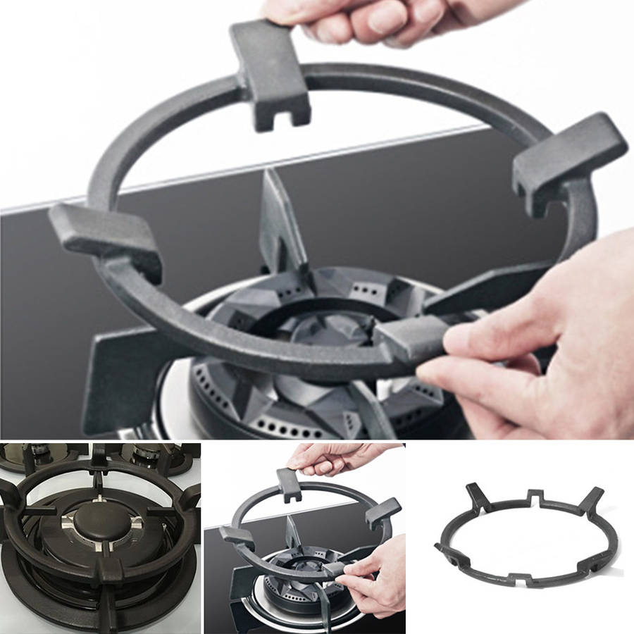 Universal Cast Iron Wok Support/Stand for Burners Fits 99% Gas Hobs and Cookers Kitchen Storage Rack