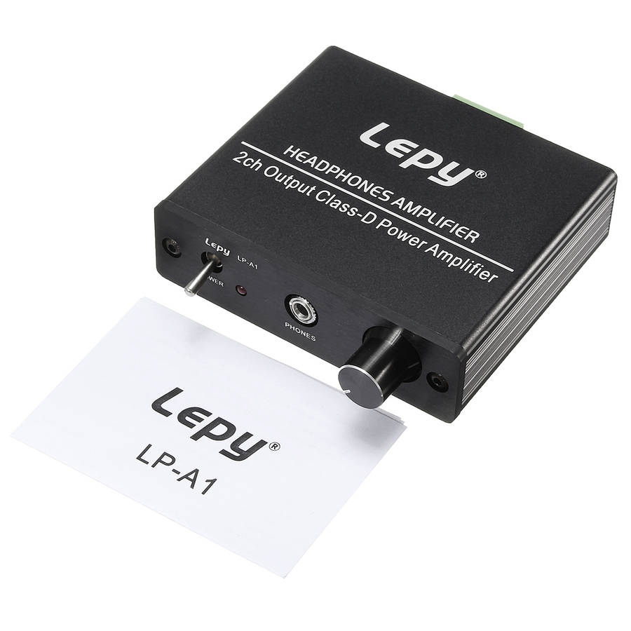 Lepy Lp-A1 Hi-Fi Stereo Audio Headphone Amplifier 2 Channel Output Class D Power Amp