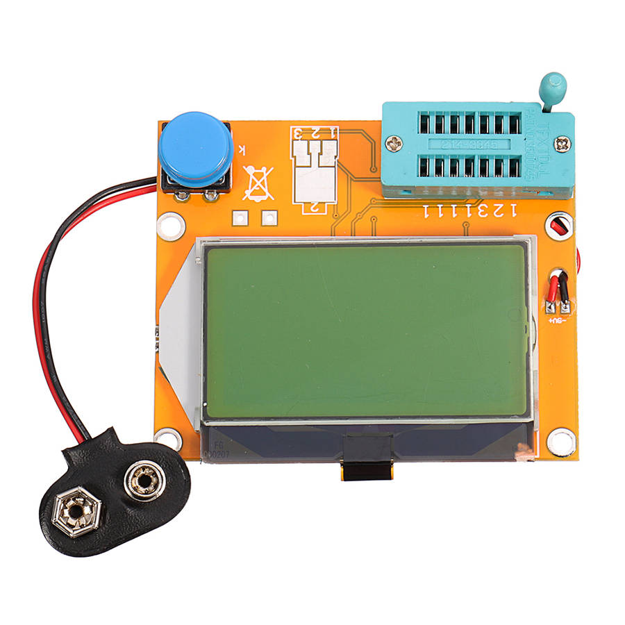 Geekcreit LCR-T4 12864 LCD Graphical Transistor Tester Resistance Capacitance ESR SCR Meter...