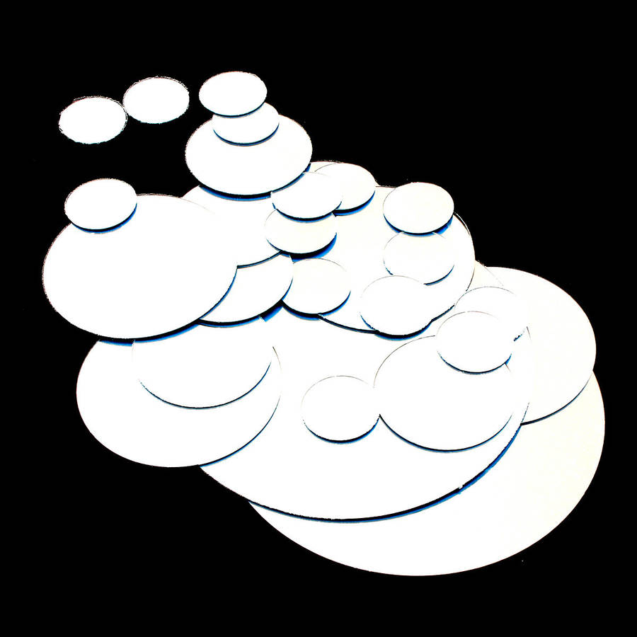 28Pcs 3D Sticker Modern Art Acrylic Silver Round Mirror Removable Wall Sticker D