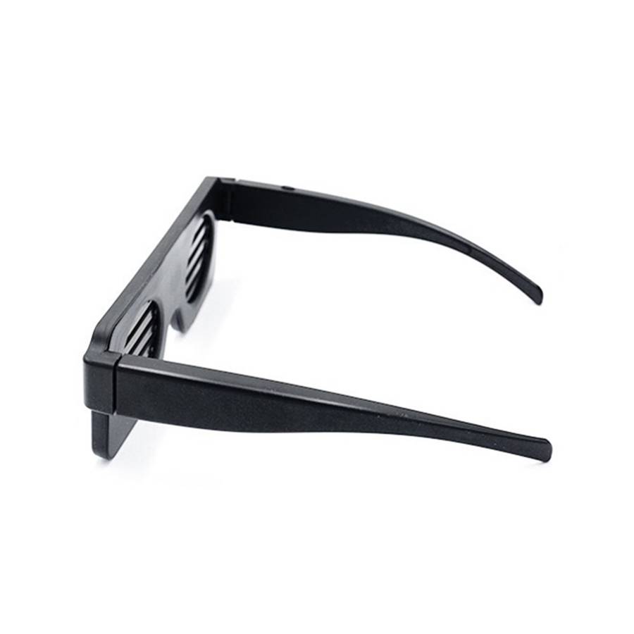LUSTREON USB Chargeable LED Party Light Up Glasses with 8 Patterns for Nightclub Christmas Wearing