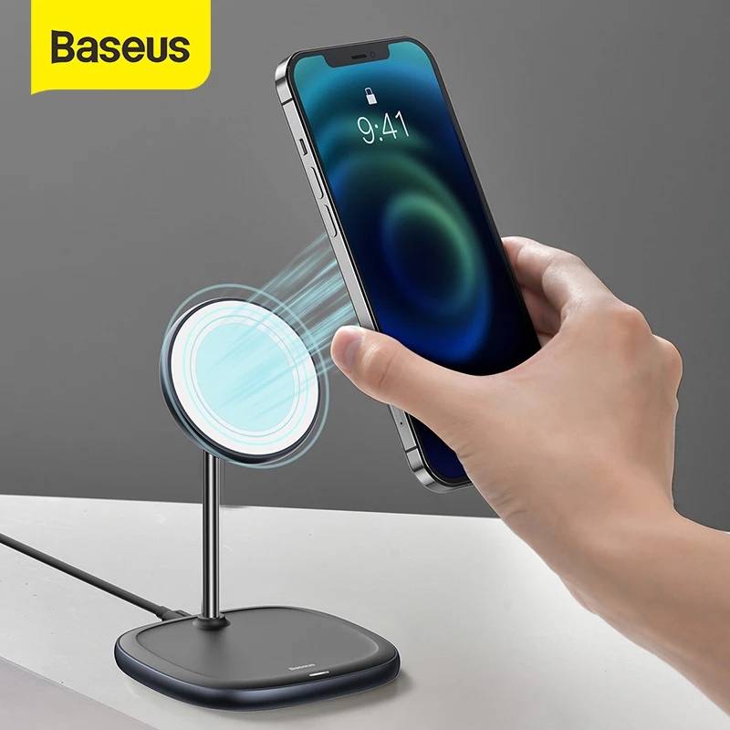 Baseus 15W Magnetic Wireless Charger Fast Wireless Charging Pad Magnetic Phone