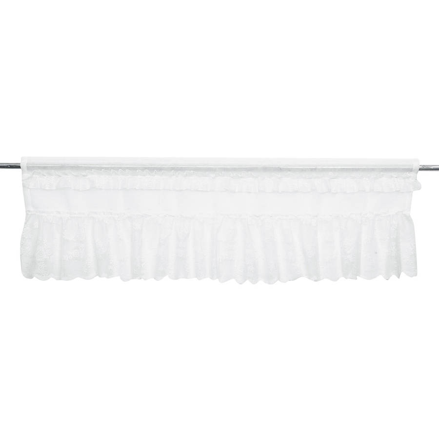 Country Style American Polyester Linen Embroidery Cafe Curtain Home Kitchen Curtain