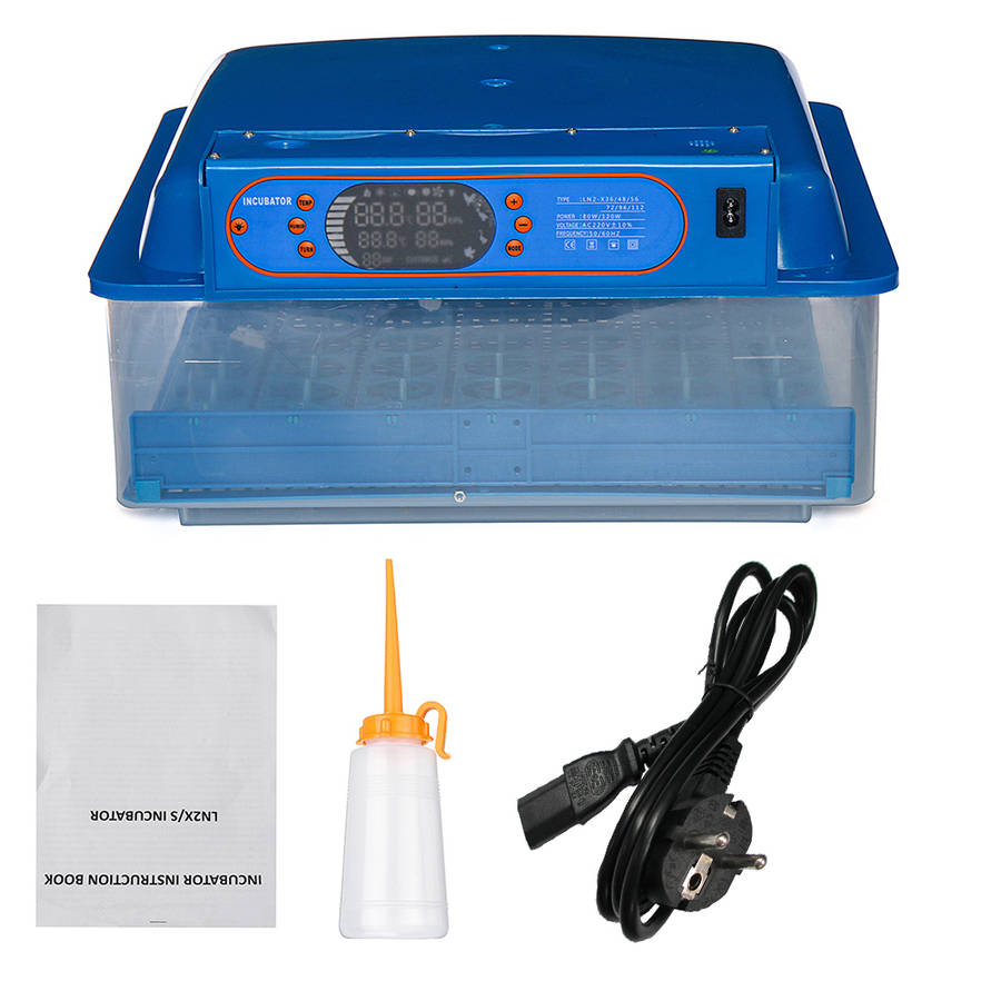 220V 36/48/56 Egg Incubator Digital Fully Automatic Chicken Hatching Turning Machine (Type 36)