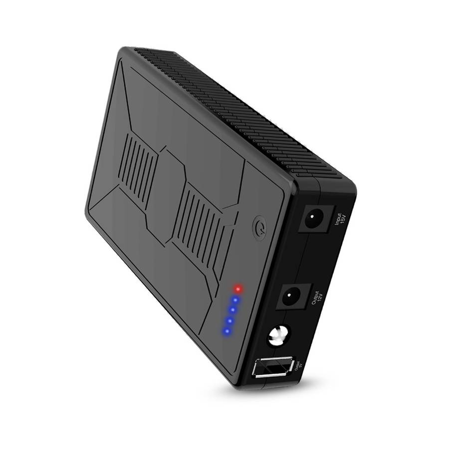 3-in-1 15000mAh 12V 5V Portable Charger Power Bank Built in LED Flashl