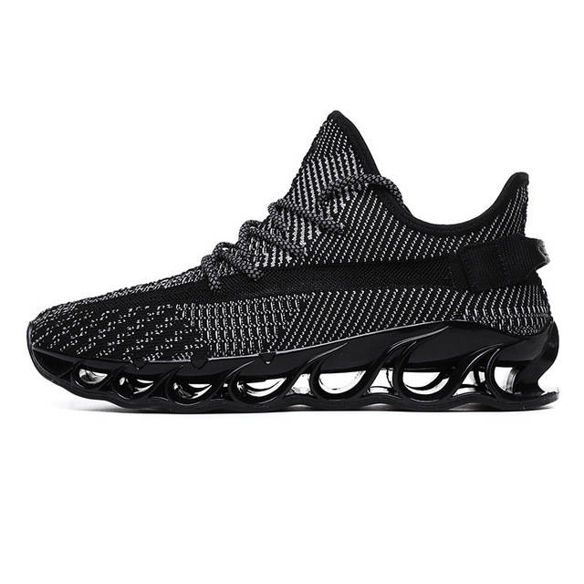 19 Seasons New Men's Front Shoes Trend Breathable Flying Woven Mesh Shoes Increased Sports Casual Me