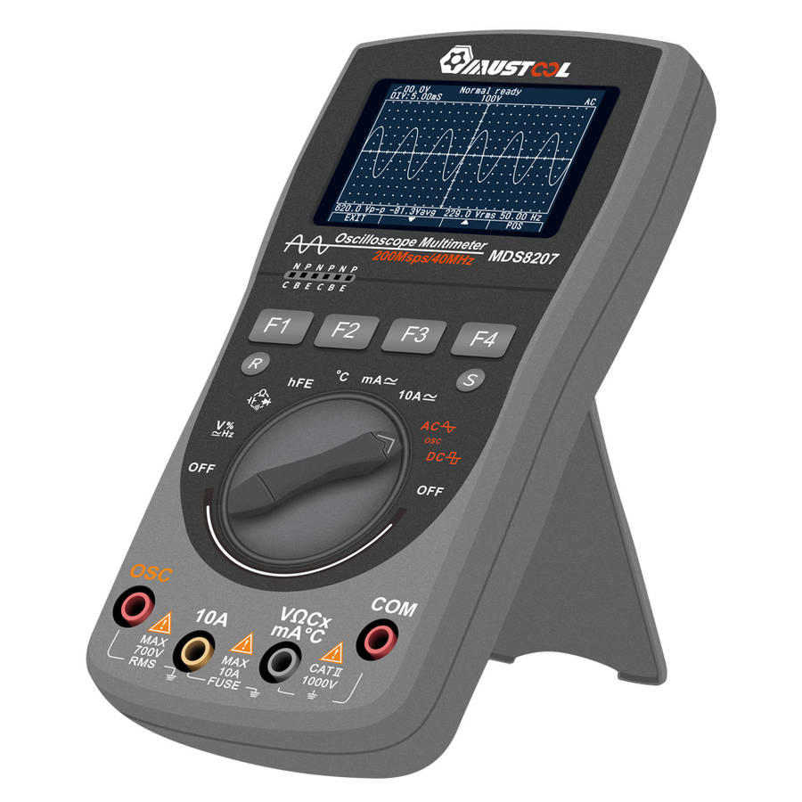 Upgraded MUSTOOL MDS8207 Intelligent 2 in 1Digital 40MHz 200Msps/S Oscilloscope 6000Counts True RMS