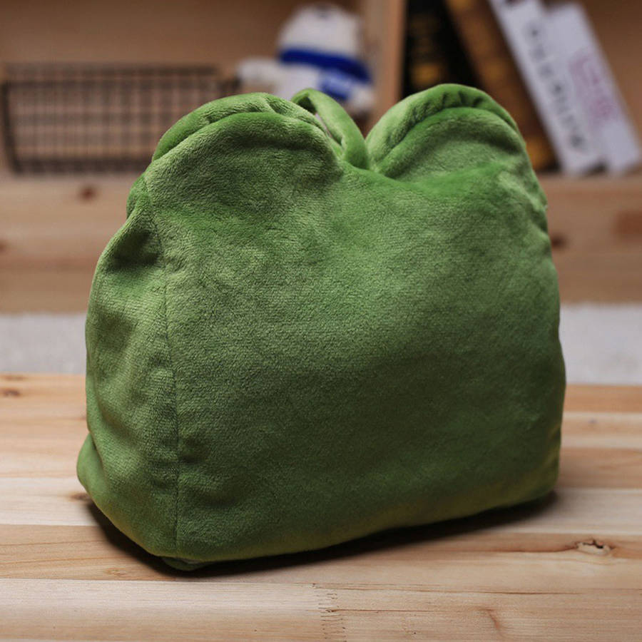 New Creative Sad Frog Cloth Toy Soft Frog Tissue Box Funny Paper Holder Plush Toys Tissue Box