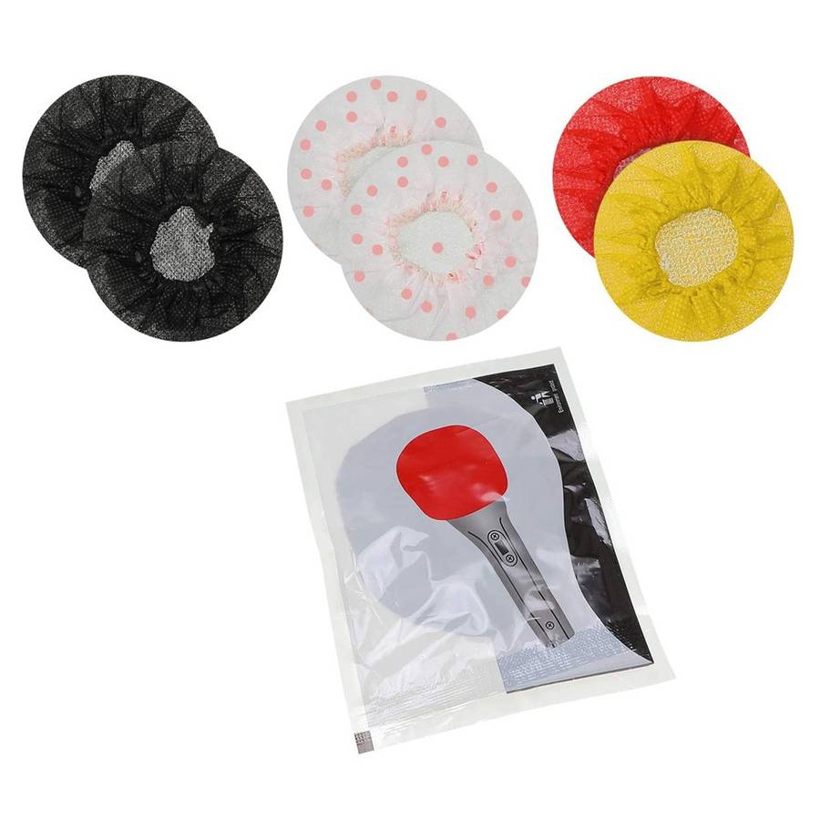 120 Pcs Microphone Cover Odor Removal Disposable Mike Cover Non-Woven Cloth Shield Micraphone Cover