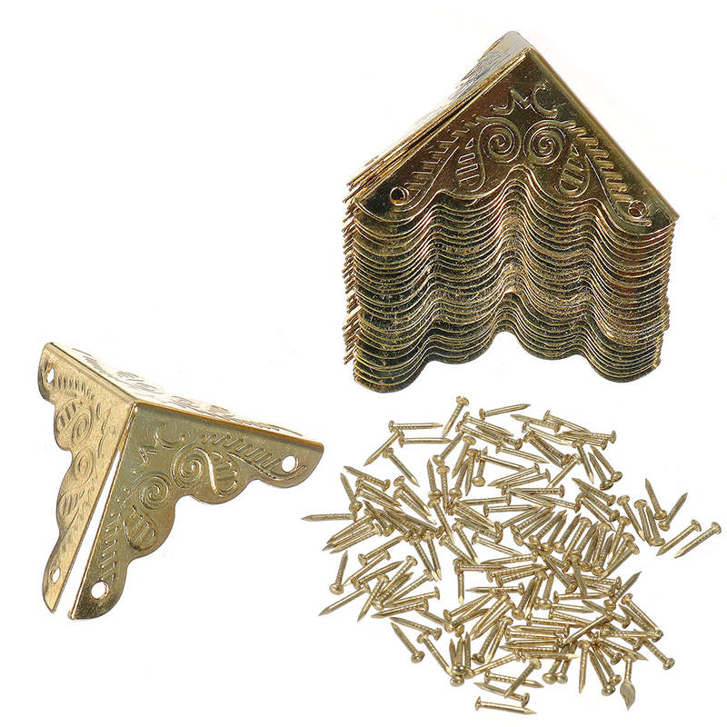 30Pcs Elegant Decorative Corner Protectors Brackets Edge Cover Rattan Pattern 3 Colors