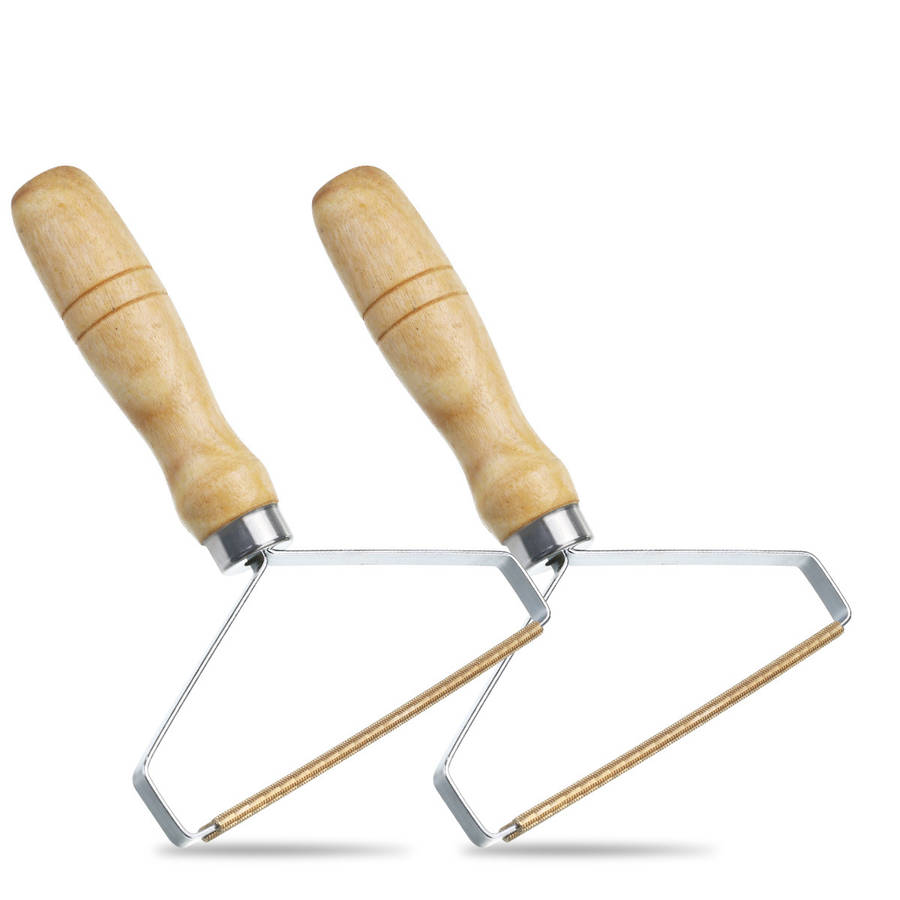 CAMTOA 2PCS Portabel Manual Lint Removal Pure Copper Double-head Scraper Lint R
