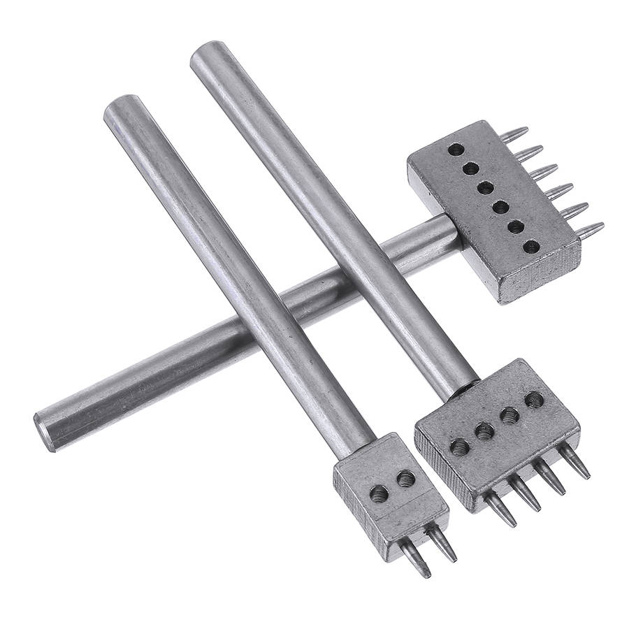 4/5/6mm Leather Chisel Craft Tools Hole Punch Stitching Punch Tool Set (Size 4mm)