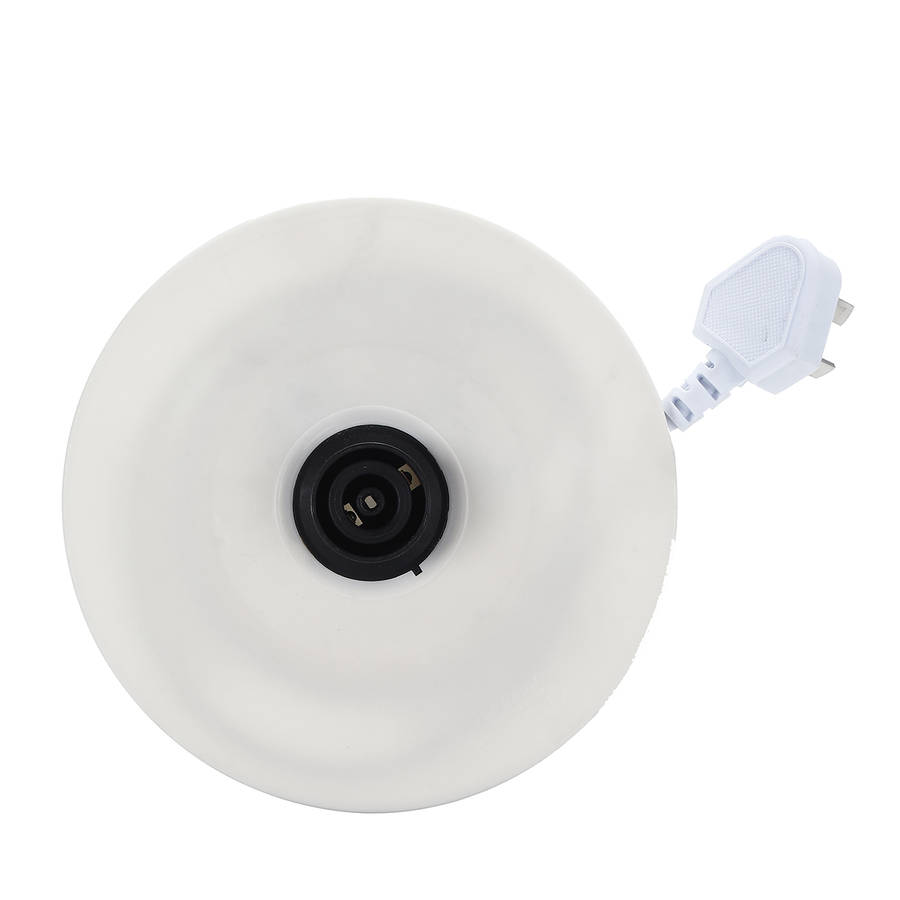 1.2L Electric Tea Water Kettle Ceramic Pot with Floral Rose Variable Temp White