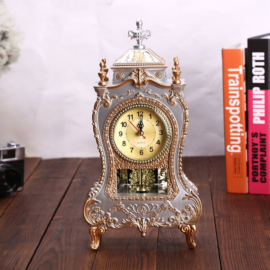 Desk Pendulum Alarm Clock Vintage Clock Classical Cabinet Creative Imperial Furn