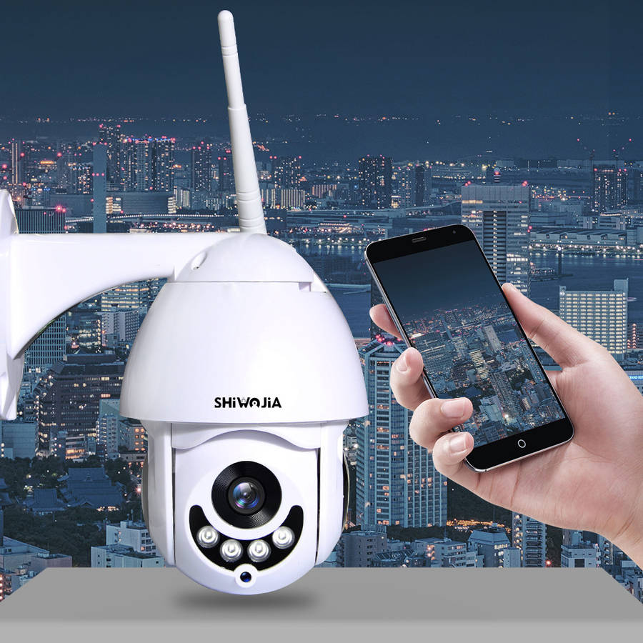 Bakeey Wireless Wifi 1080P HD Night Vision Outdoor Smart PTZ Waterproof Surveillance IP Camera For S