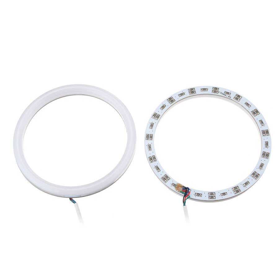 4Pcs Car Multi-Color RGB LED Angel Eyes Halo Ring Cotton Lights