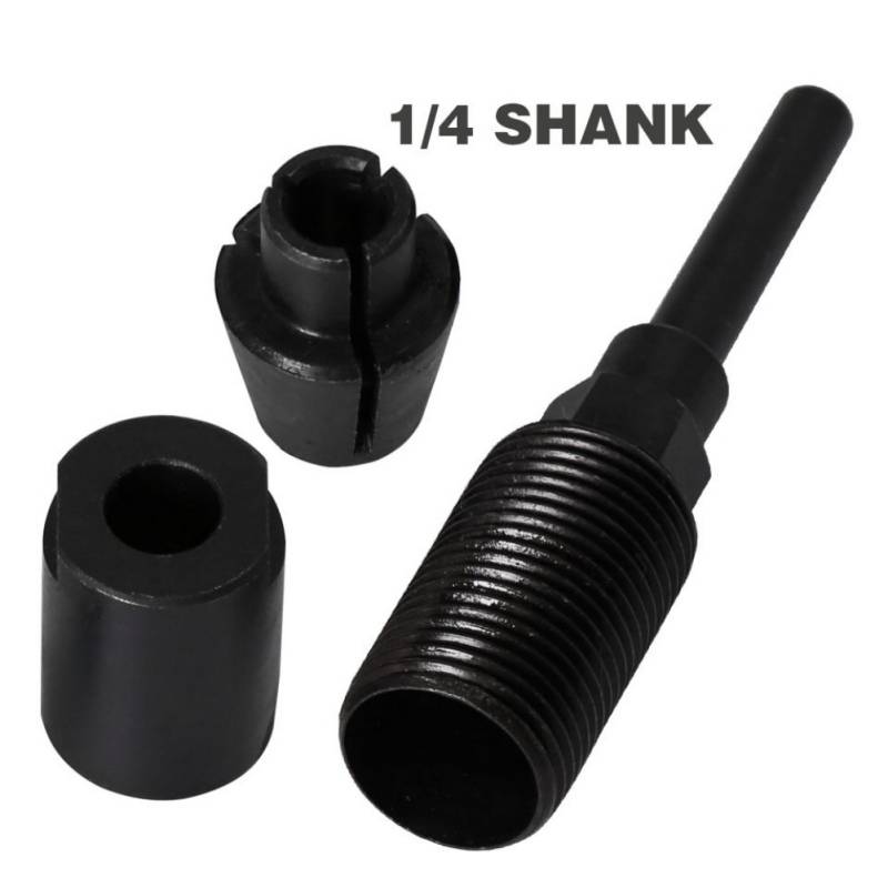 Router Bit Extension Rod Adapter Woodworking CNC Milling Bits Extension Rod (2 Inch)
