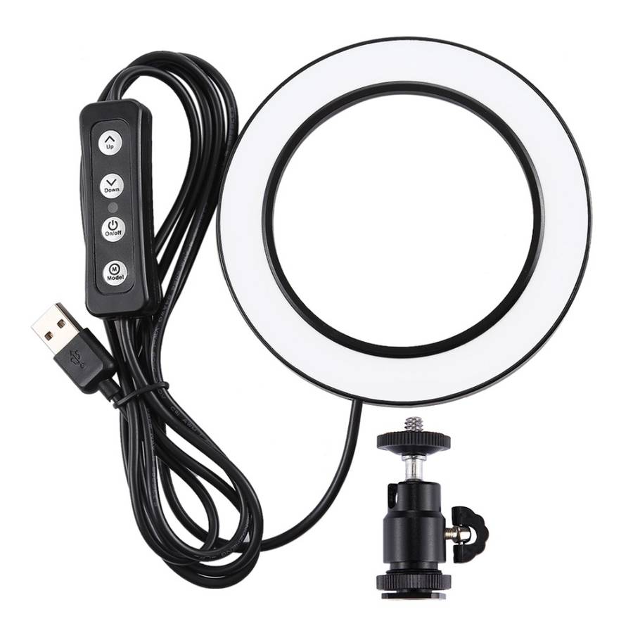 PULUZ PKT3038 6.2 Inch USB Video Ring Light with Tripod Light Stand Exte